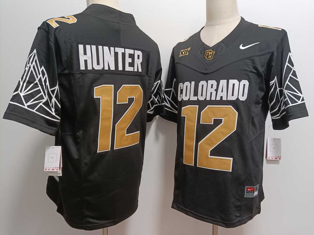 Men's Colorado Buffaloes #12 Travis Hunter Black Gold With XII Patch FUSE Vapor Stitched Jersey,We sell and wholesale Men's Colorado Buffaloes #12 Travis Hunter Black Gold With XII Patch FUSE Vapor Stitched Jersey on line form chian!